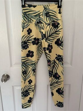Beyond Yoga Olympus High Waisted Floral Sunrise Leggings Size Small